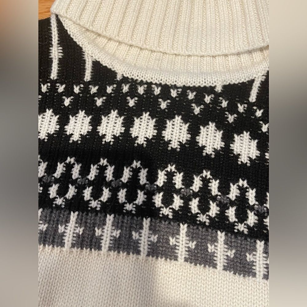 Pajar Monochrome Patterned Turtleneck Sweater - image 2